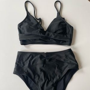 High Waisted Black Bikini